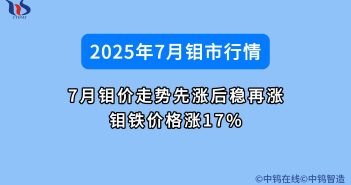 7月鉬價走勢先漲后穩再漲 鉬鐵價格漲17% 7月鉬價如何